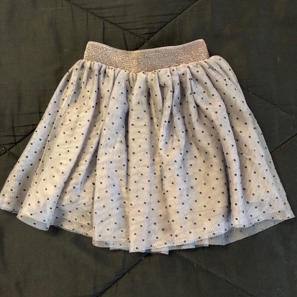 Toddler girls’ tulle polka dot skirt